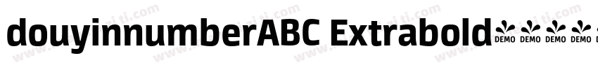 douyinnumberABC Extrabold字体转换